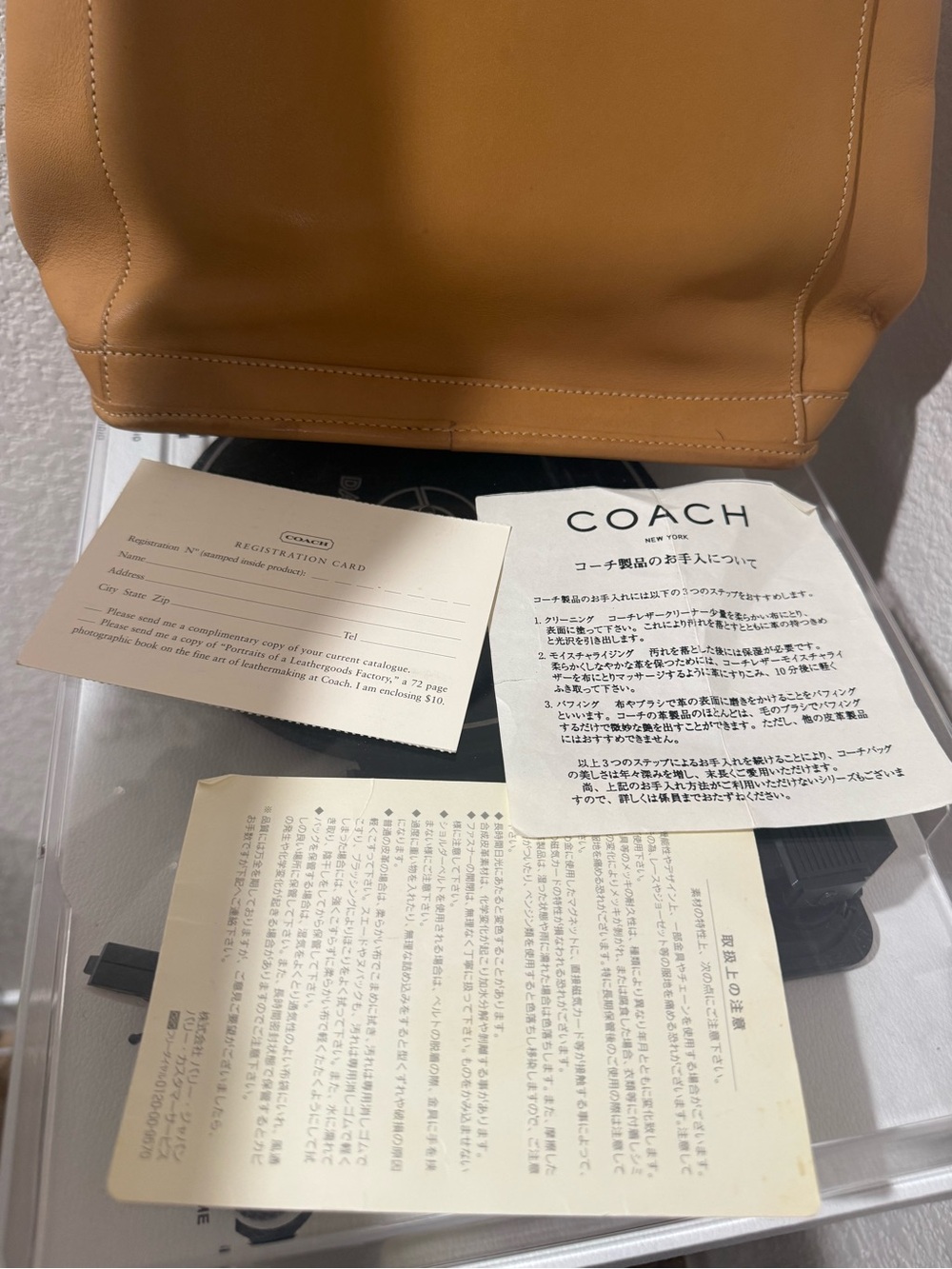 Coach 1999 vintage Leather Tote Bag in Tan - Picture 16 of 16